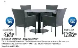 JYSK Bistrotisch VAMDRUP + Stapelstuhl AIDT Angebot