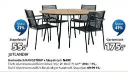 JYSK Gartentisch RANGSTRUP + Stapelstuhl NABE Angebot
