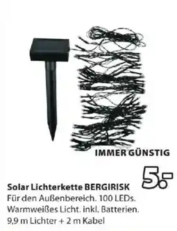 JYSK Solar Lichterkette BERGIRISK Angebot