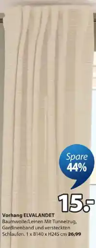JYSK Vorhang ELVALANDET Angebot
