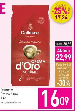 Sutterlüty Dallmayr Crema d'Oro Angebot
