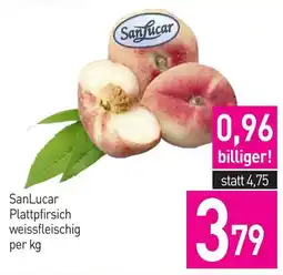 Sutterlüty SanLucar Plattpfirsch weissfleischig Angebot