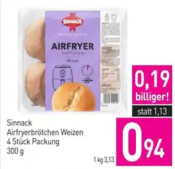 Sutterlüty Sinnack Airfryerbrötchen Weizen Angebot