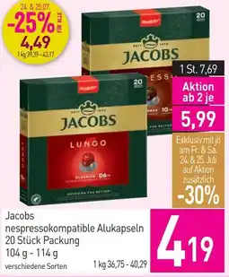 Sutterlüty Jacobs nespressokompatible Alukapseln Angebot