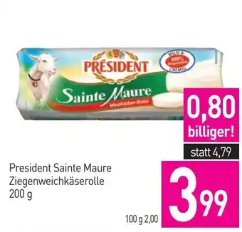 Sutterlüty President Sainte Maure Ziegenweichkäserolle Angebot