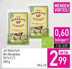 Sutterlüty Ja! Natürlich Bio Bergkäse Angebot