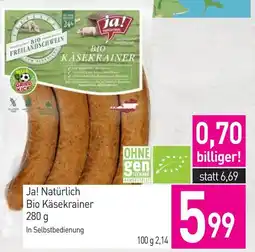 Sutterlüty Ja! Natürlich Bio Käsekrainer Angebot
