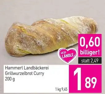 Sutterlüty Hammerl Landbäckerei Grillwurzelbrot Curry Angebot