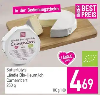 Sutterlüty Sutterlüty's Ländle Bio-Heumilch Camembert Angebot