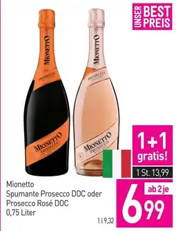 Sutterlüty Mionetto Spumante Prosecco DOC oder Prosecco Rosé DOC Angebot