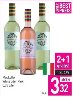 Sutterlüty Mosketto White oder Pink Angebot
