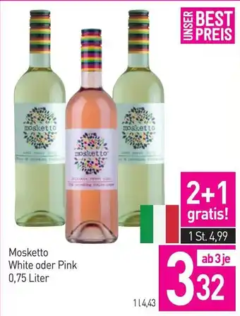 Sutterlüty Mosketto White oder Pink Angebot