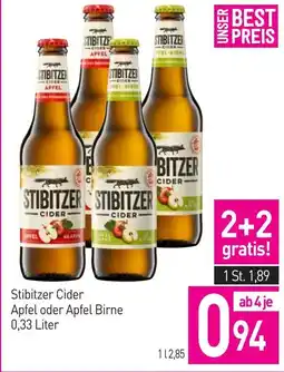 Sutterlüty Stibitzer Cider Apfel oder Apfel Birne Angebot