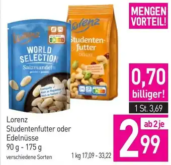 Sutterlüty Lorenz Studentenfutter oder Edelnüsse Angebot
