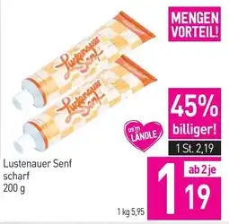 Sutterlüty Lustenauer Senf scharf Angebot