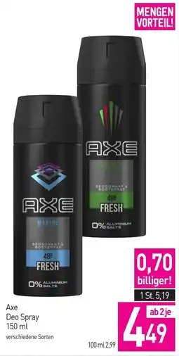 Sutterlüty Axe Deo Spray Angebot