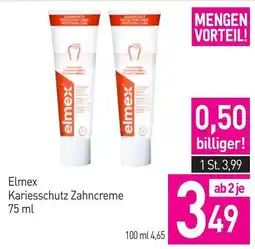 Sutterlüty Elmex Kariesschutz Zahncreme Angebot