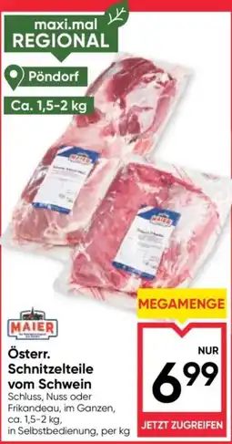 Maximarkt Österr. Schnitzelteile vom Schwein Angebot