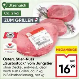Maximarkt Österr. Stier-Nuss „Gustostück“ vom Jungstier Angebot