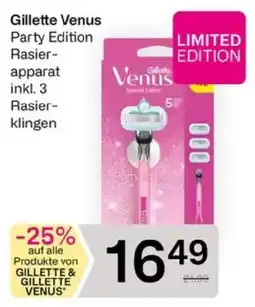 Bipa Gillette Venus Party Edition Rasierapparat Angebot