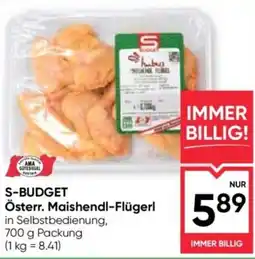Maximarkt S-Budget Österr. Maishendl-Flügerl Angebot