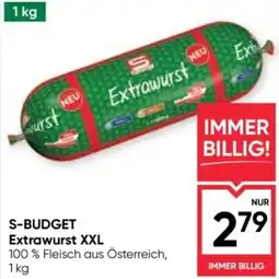 Maximarkt S-Budget Extrawurst XXL Angebot