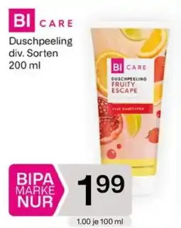 Bipa Bi Care Duschpeeling Angebot