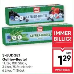 Maximarkt S-Budget Gefrier-Beutel Angebot