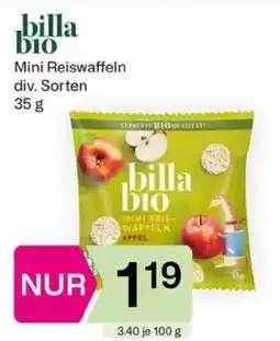 Bipa billa bio Mini Reiswaffeln Angebot