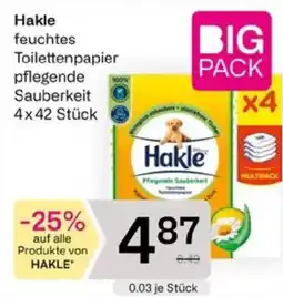 Bipa Hakle feuchtes Toilettenpapier pflegende Sauberkeit Angebot