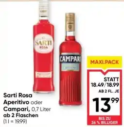 Maximarkt Sarti Rosa Aperitivo oder Campari Angebot