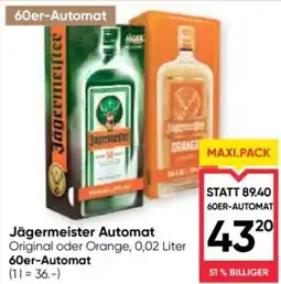 Maximarkt Jägermeister Automat Angebot