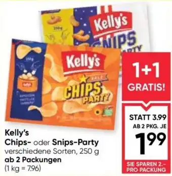 Kelly's Chips- oder Snips-Party