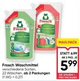 Maximarkt Frosch Waschmittel Angebot