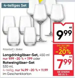 Maximarkt Ritzenhoff & Breker Longdrinkgläser-Set Angebot