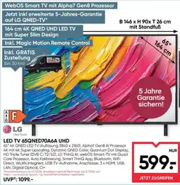 Maximarkt LED TV 65QNED70A6A UHD Angebot