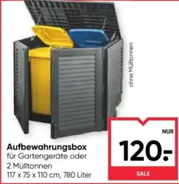 Maximarkt Aufbewahrungsbox für Gartengeräte oder 2 Mülltonnen Angebot
