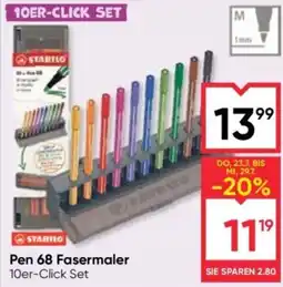 Maximarkt Stabilo Pen 68 Fasermaler Angebot