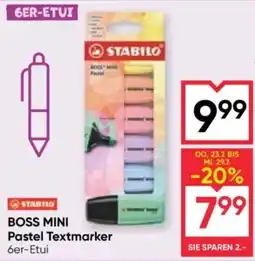 Maximarkt Stabilo Boss Mini Pastel Textmarker Angebot