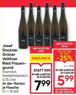 Maximarkt Josef Dockner Grüner Veltliner Ried Frauengrund Angebot