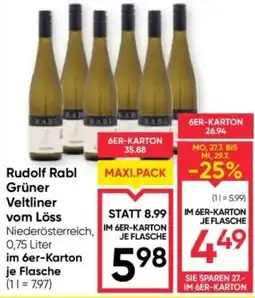 Maximarkt Rudolf Rabl Grüner Veltliner vom Löss Angebot