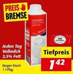 Nah&Frisch Jeden Tag Vollmilch Angebot