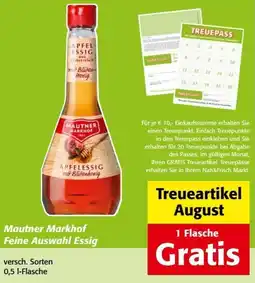 Nah&Frisch Mautner Markhof Apfelessig mit Blütenhonig Angebot