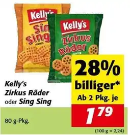 Nah&Frisch Kelly's Zirkus Räder oder Sing Sing Angebot