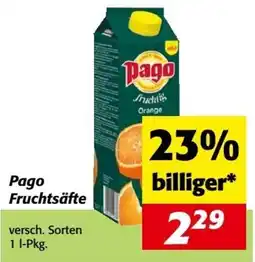 Nah&Frisch Pago Fruchtsäfte Angebot