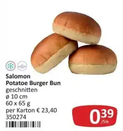 Kastner Salomon Potatoo Burger Bun geschnitten Angebot