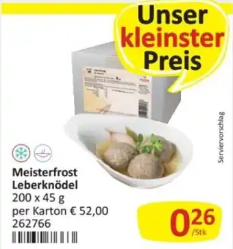 Kastner Meisterfrost Leberknödel Angebot