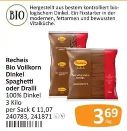 Kastner Recheis Bio Vollkorn Dinkel Spaghetti oder Dralli Angebot