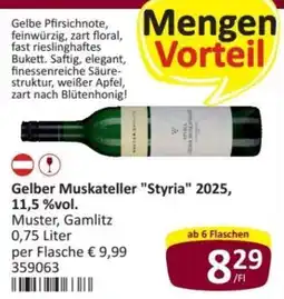Kastner Gelber Muskateller "Styria" Angebot