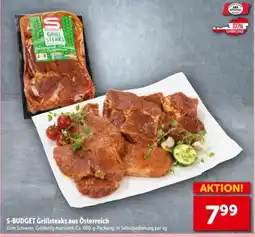 Interspar S-Budget Grillsteaks Angebot